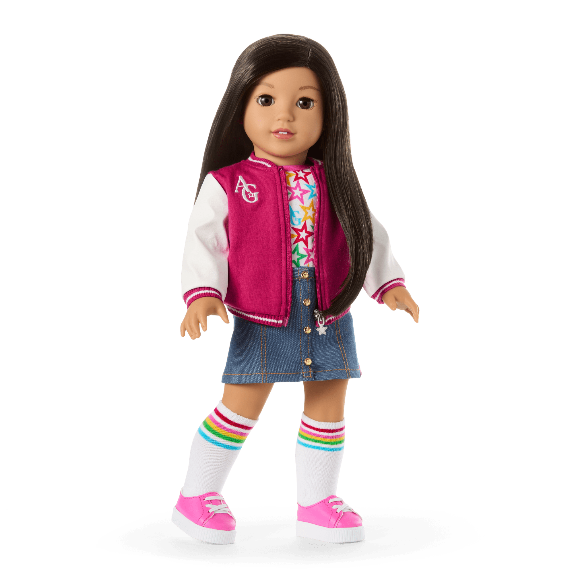 18-inch Truly Me Doll with Straight Black-Brown Hair & Outfit