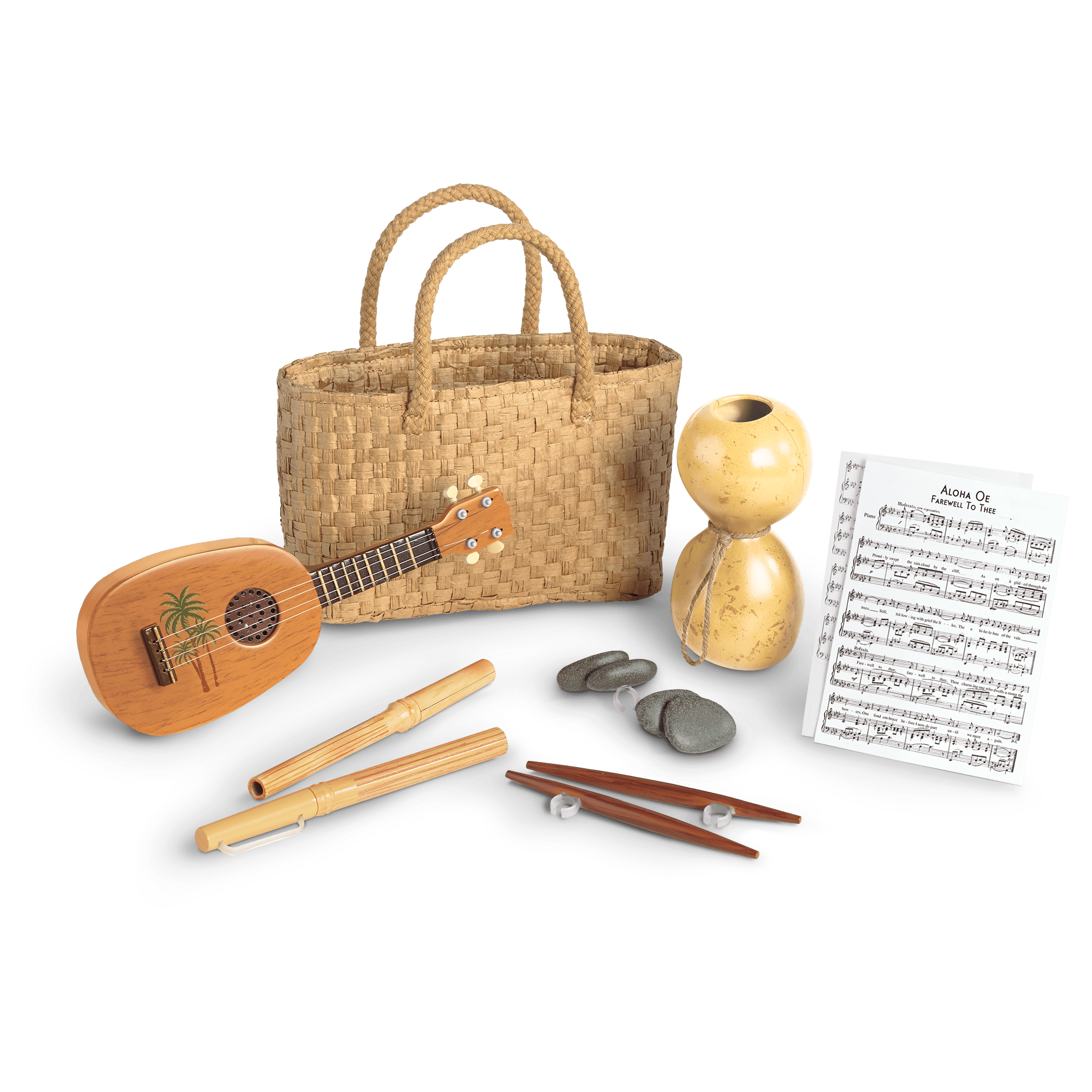 Hula Dance Set for 18-inch Dolls | Nanea's Hawaiian Implements