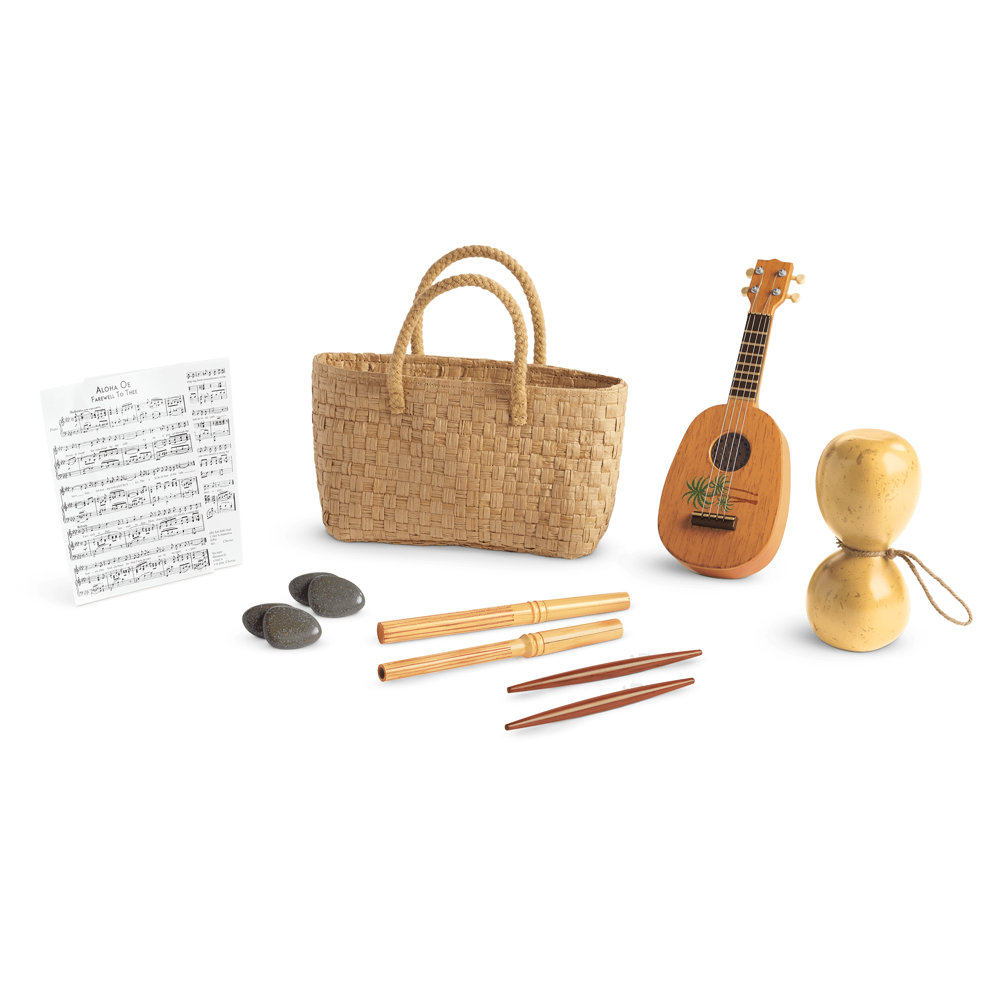 Hula Dance Set for 18-inch Dolls | Nanea's Hawaiian Implements
