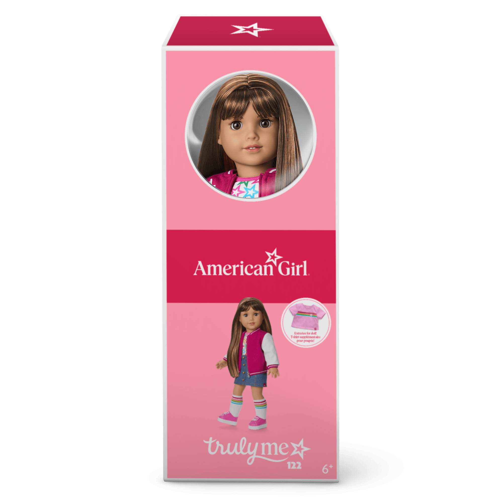 18-Inch Truly Me Doll with Straight Dark-Brown Hair & Varsity Jacket | AG™