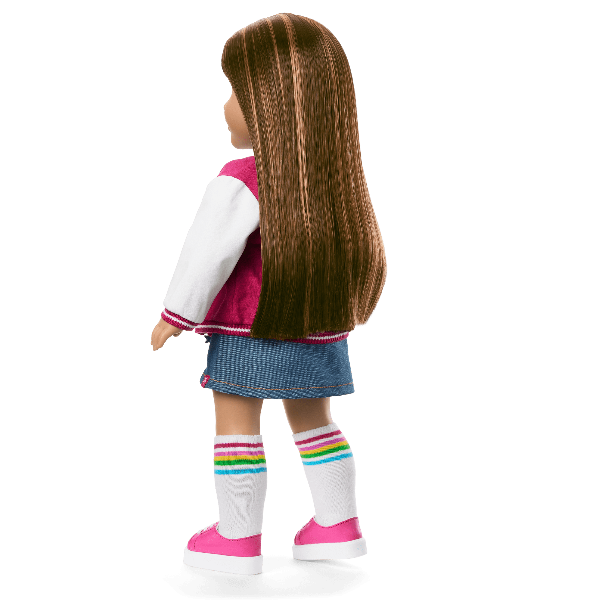 18-Inch Truly Me Doll with Straight Dark-Brown Hair & Varsity Jacket | AG™