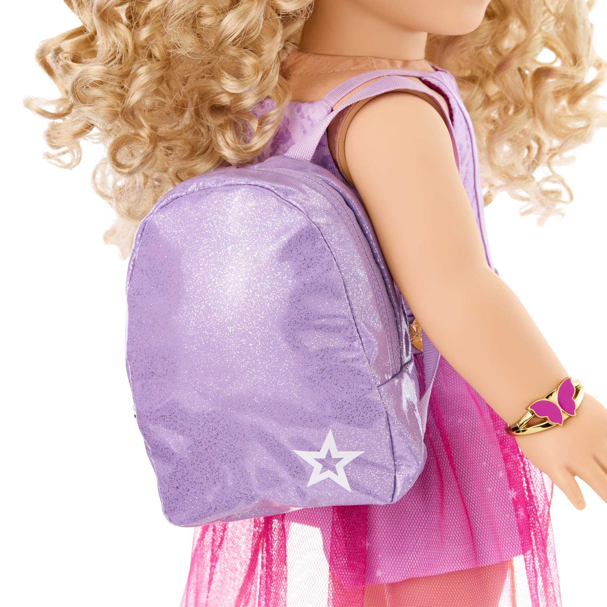Reversible Teddy Bear Backpack & Accessory Set for 18-inch Dolls | Style Flips