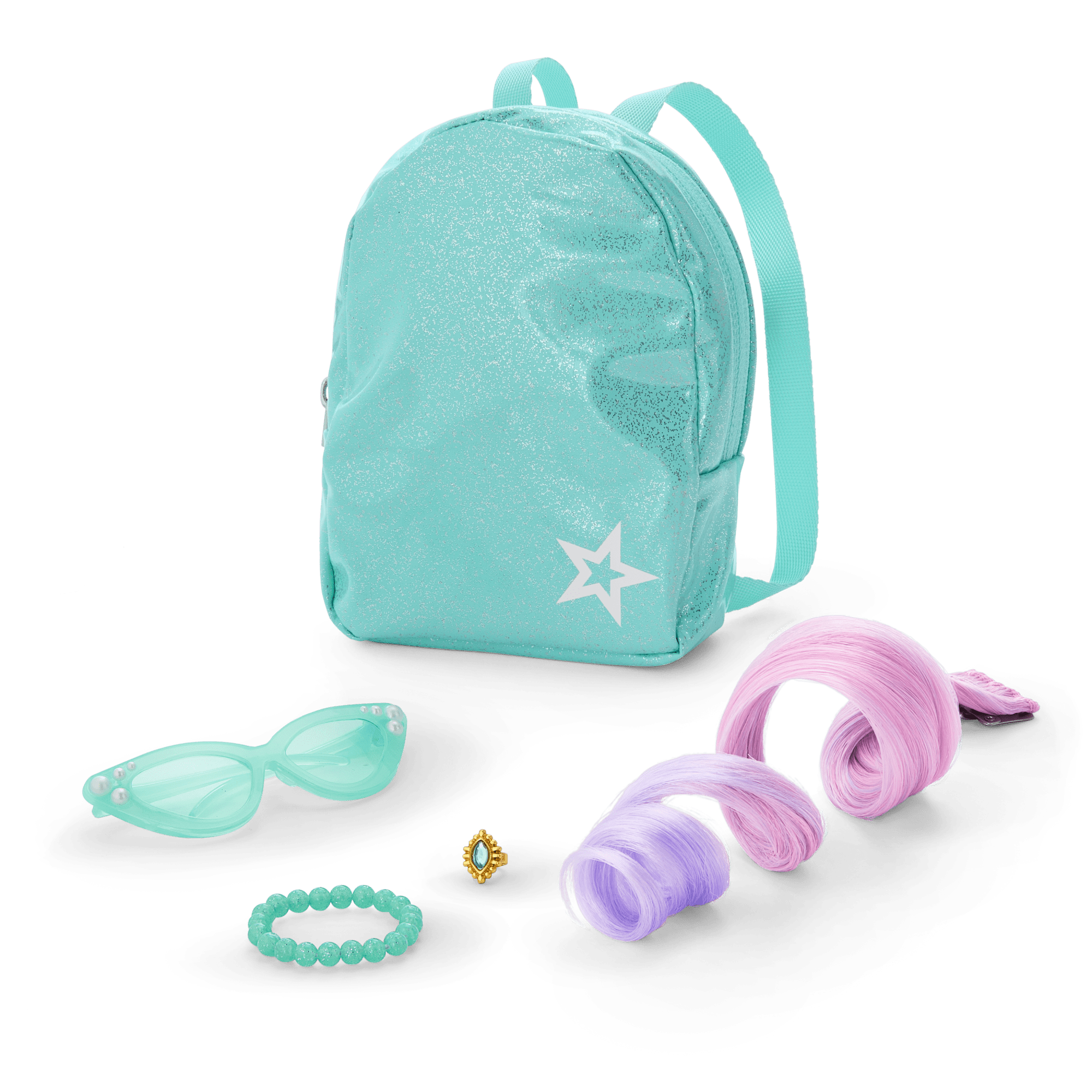 Reversible Sea Turtle Backpack & Accessory Set for 18-inch Dolls | Style Flips