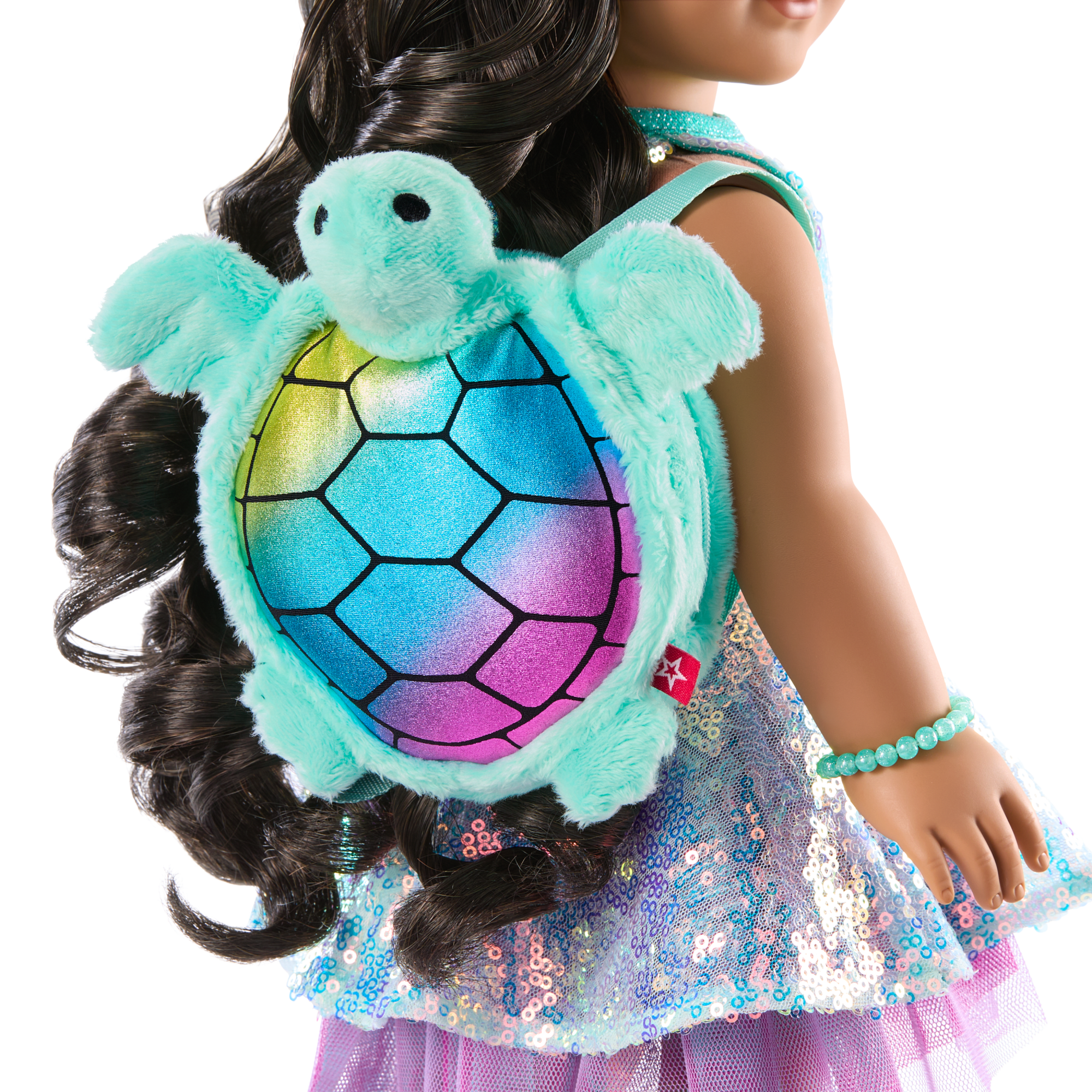 Reversible Sea Turtle Backpack & Accessory Set for 18-inch Dolls | Style Flips