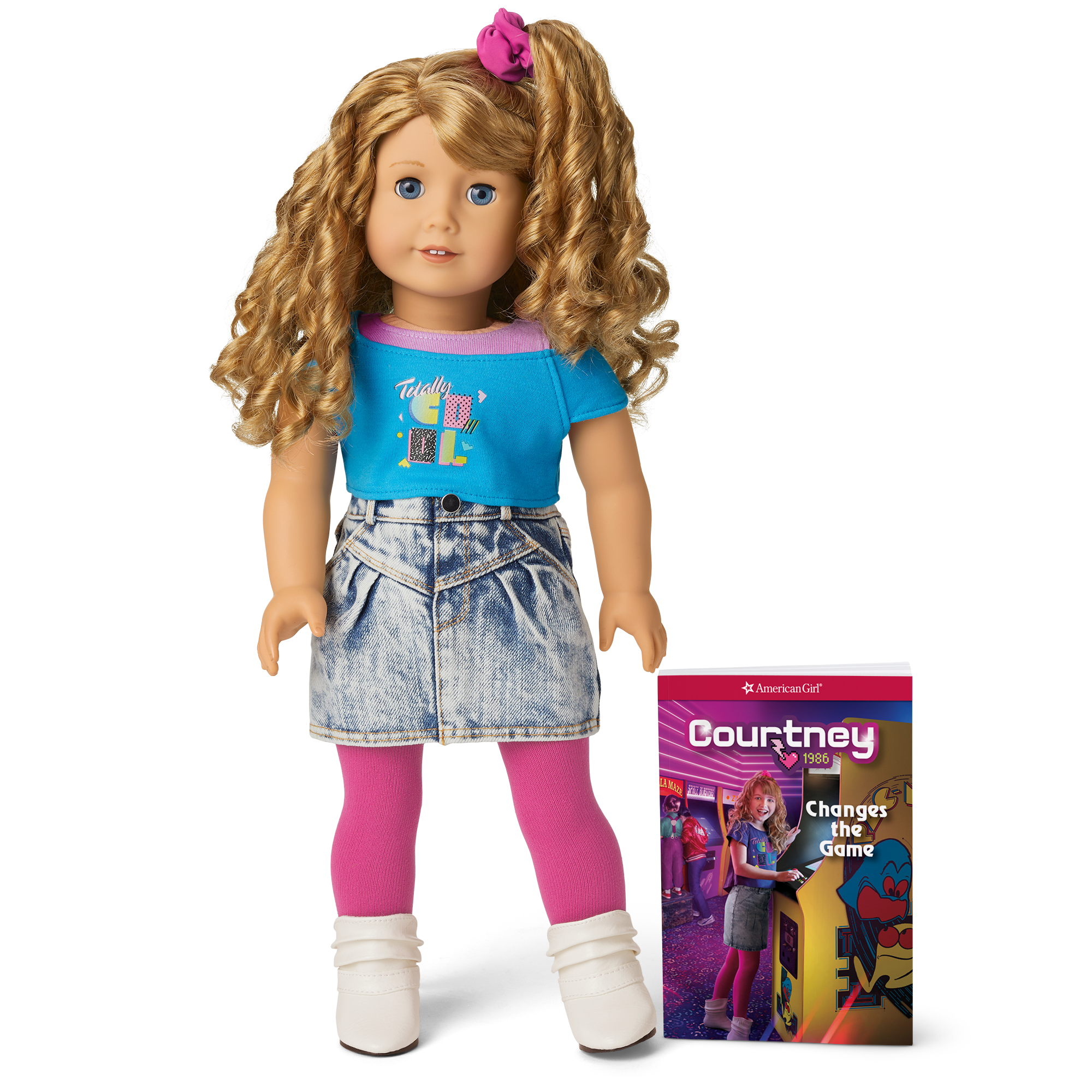 18-inch Courtney Doll with Book & 1980s Outfit | Historical Characters
