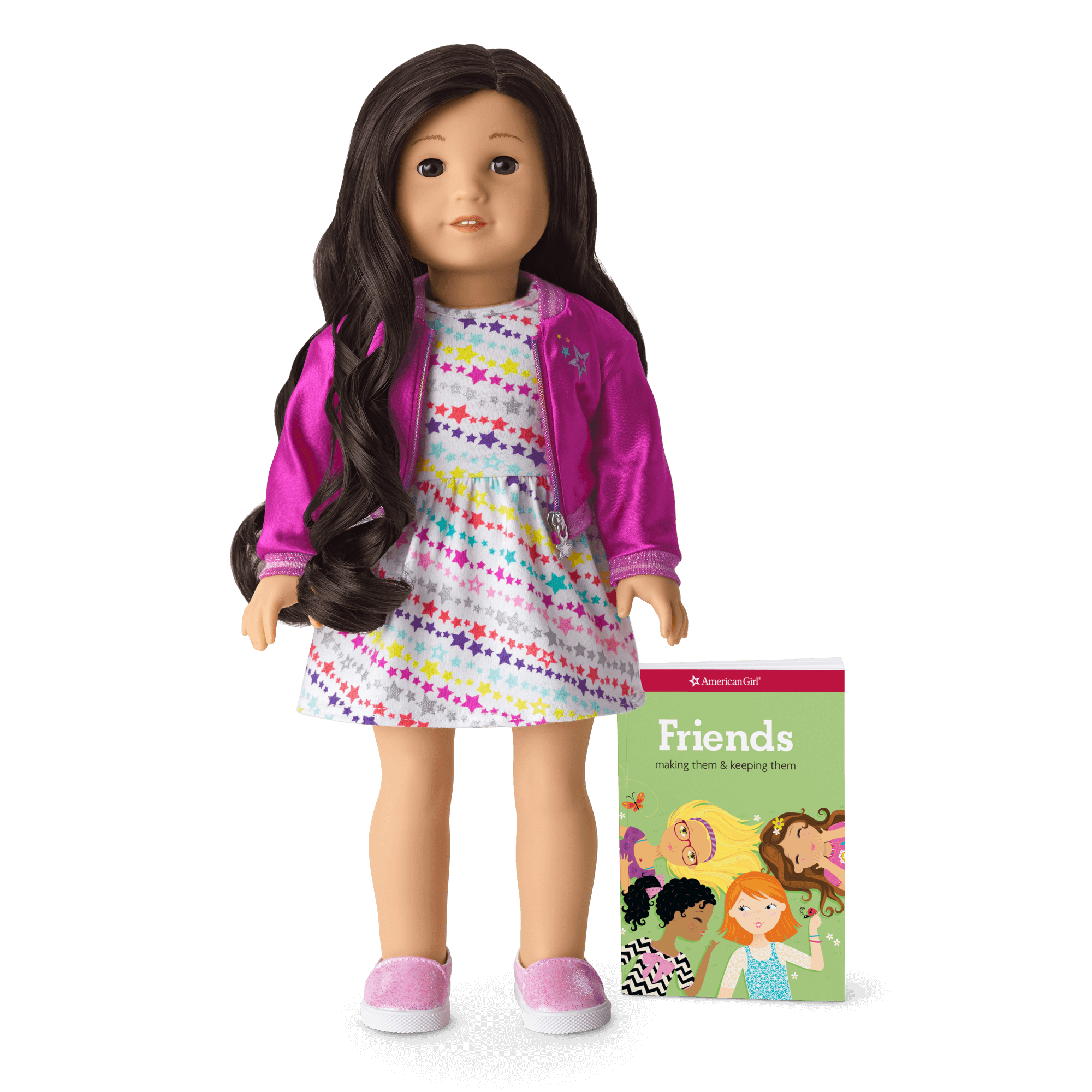 Truly Me Doll with Wavy Hair & Star-Print Dress | 18" Play Doll