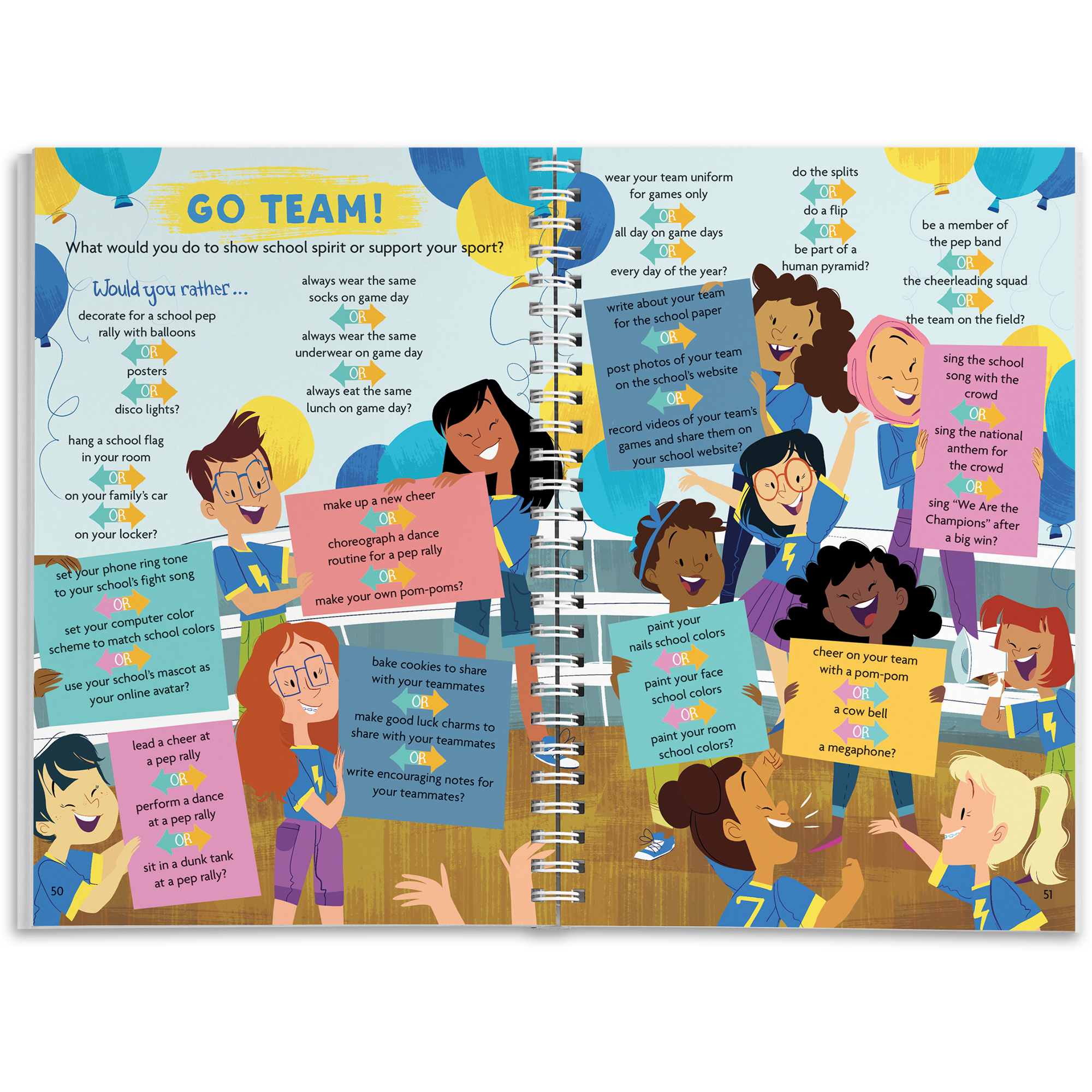Fun This or That Quiz Book with 600 Choices | Spiral Edition