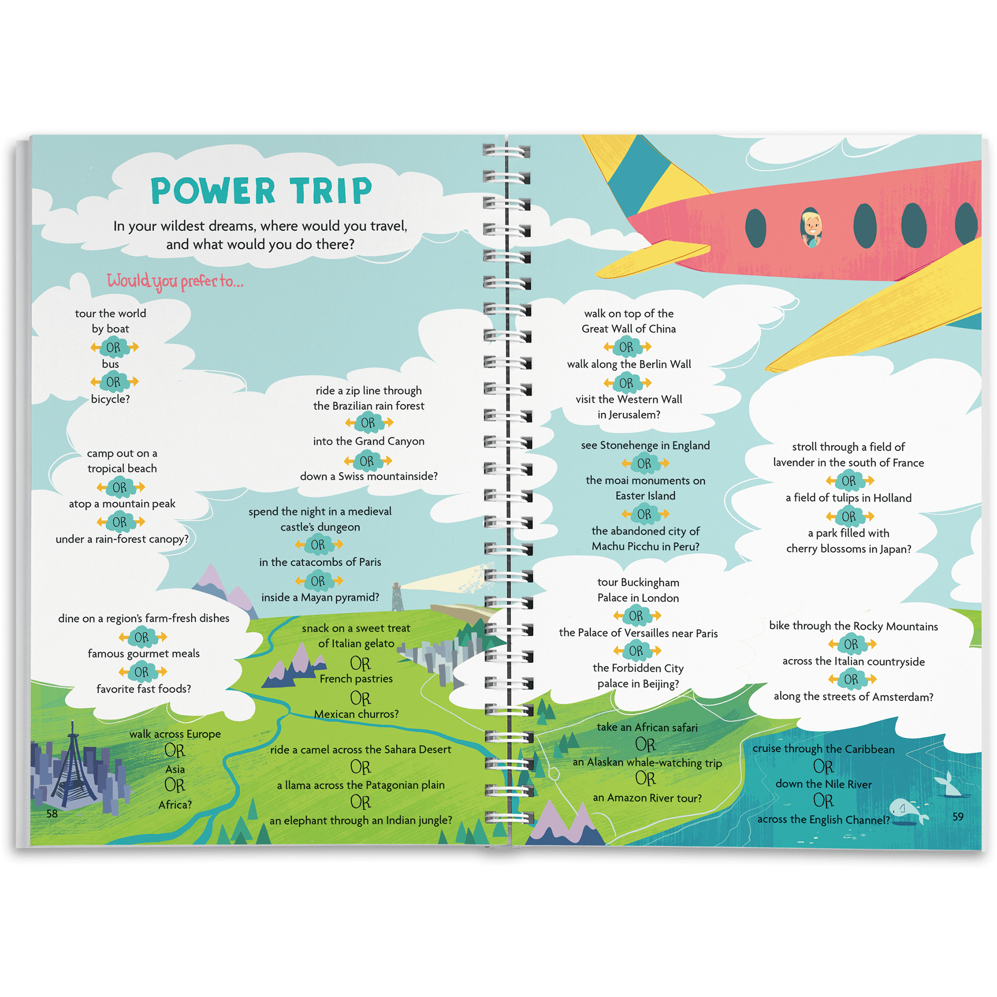 Fun This or That Quiz Book with 600 Choices | Spiral Edition
