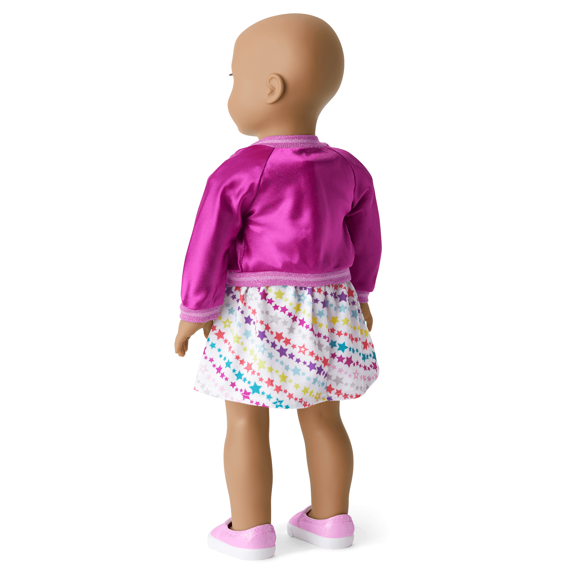 18\" Truly Me Doll with Star-Print Dress & Jacket | Brown Eyes, Tan Skin