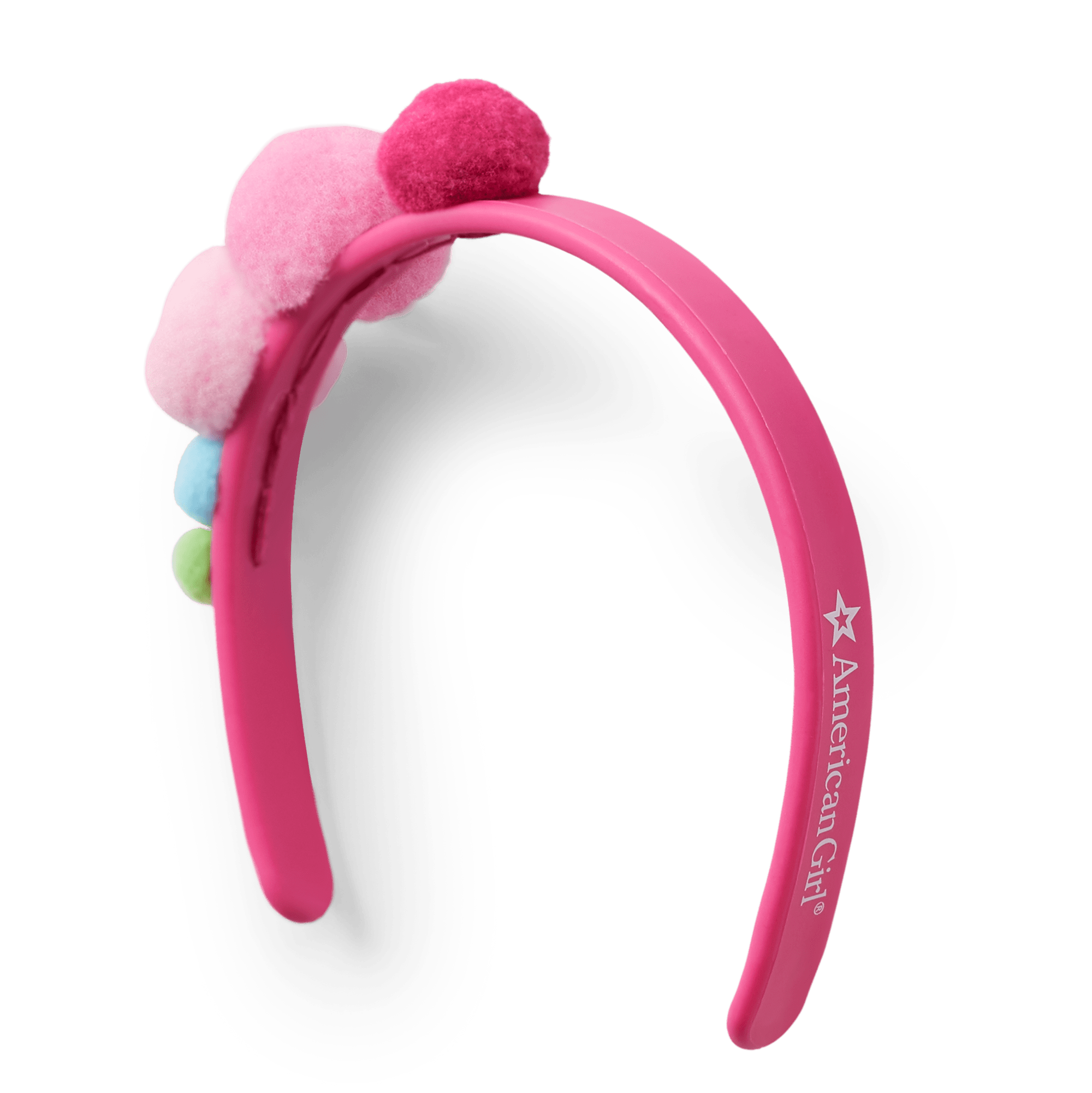Colorful Pom-Pom Headband for 18-inch Dolls | Plenty of Poms