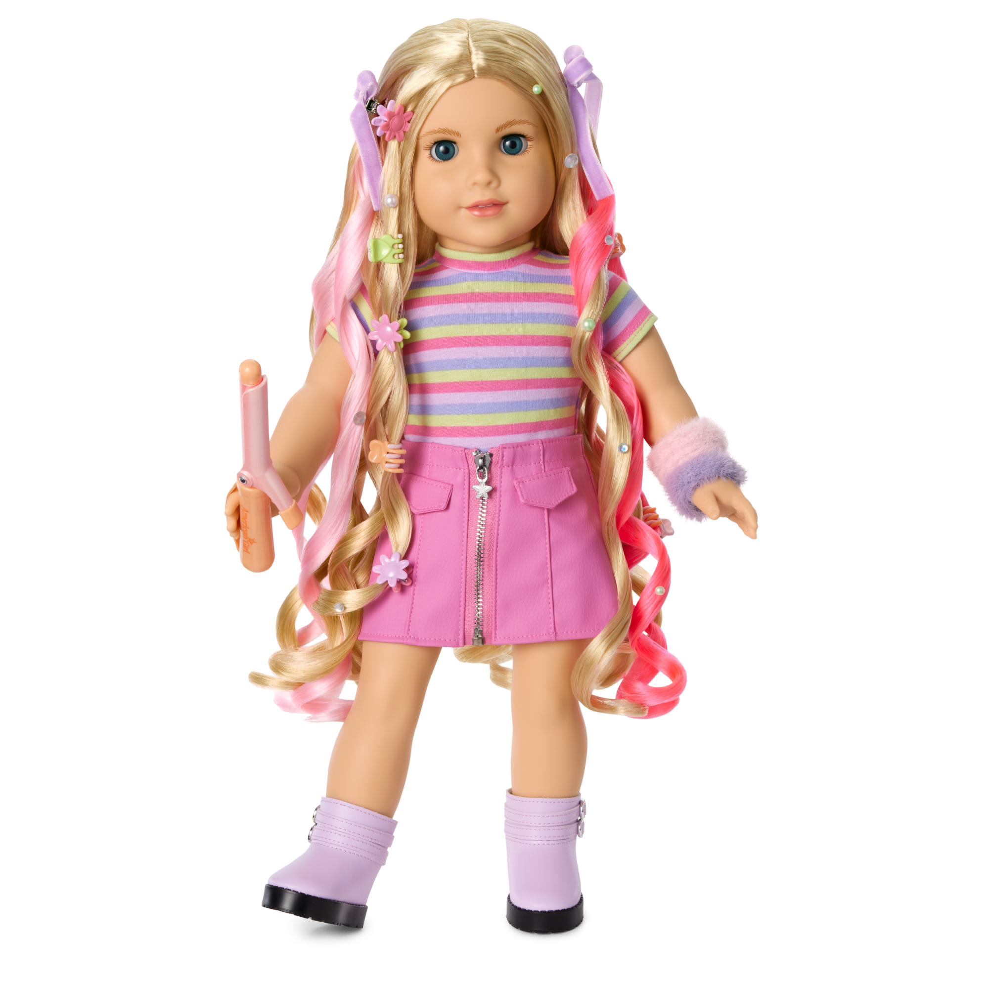 18-inch Doll with Long Blonde Hair & 50+ Styling Accessories | Truly Me™