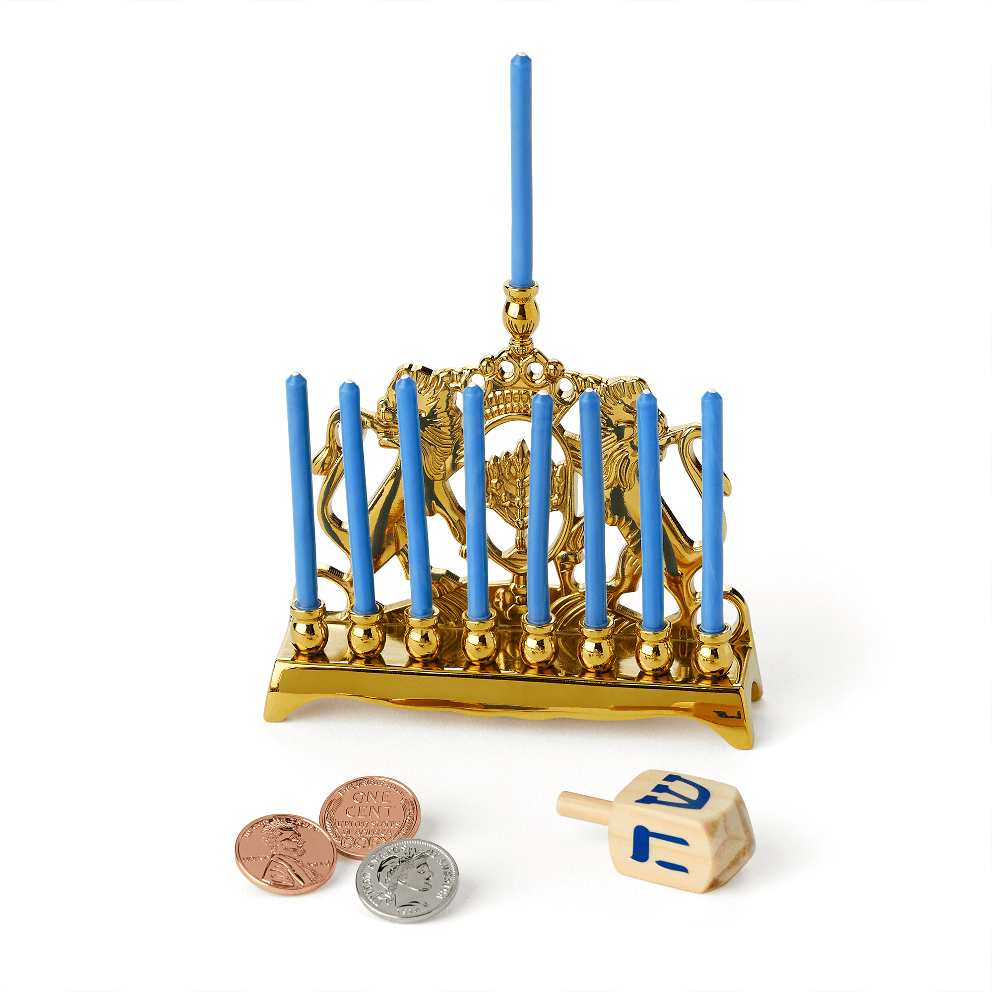 Menorah & Dreidel Set for 18-inch Dolls | Rebecca’s™
