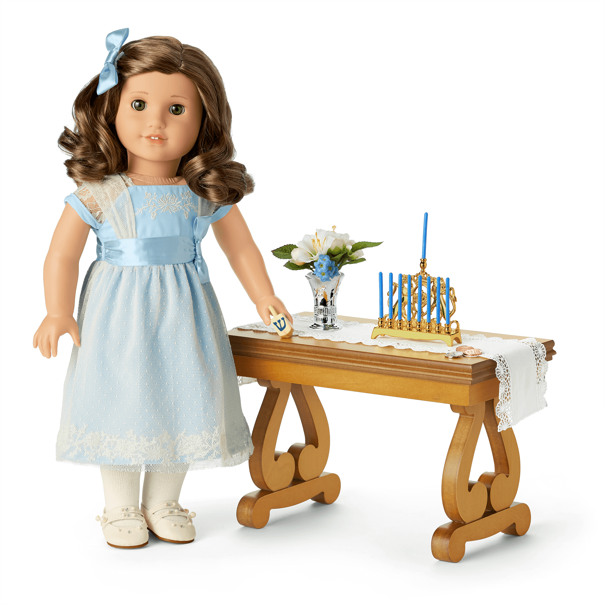 Menorah & Dreidel Set for 18-inch Dolls | Rebecca’s™