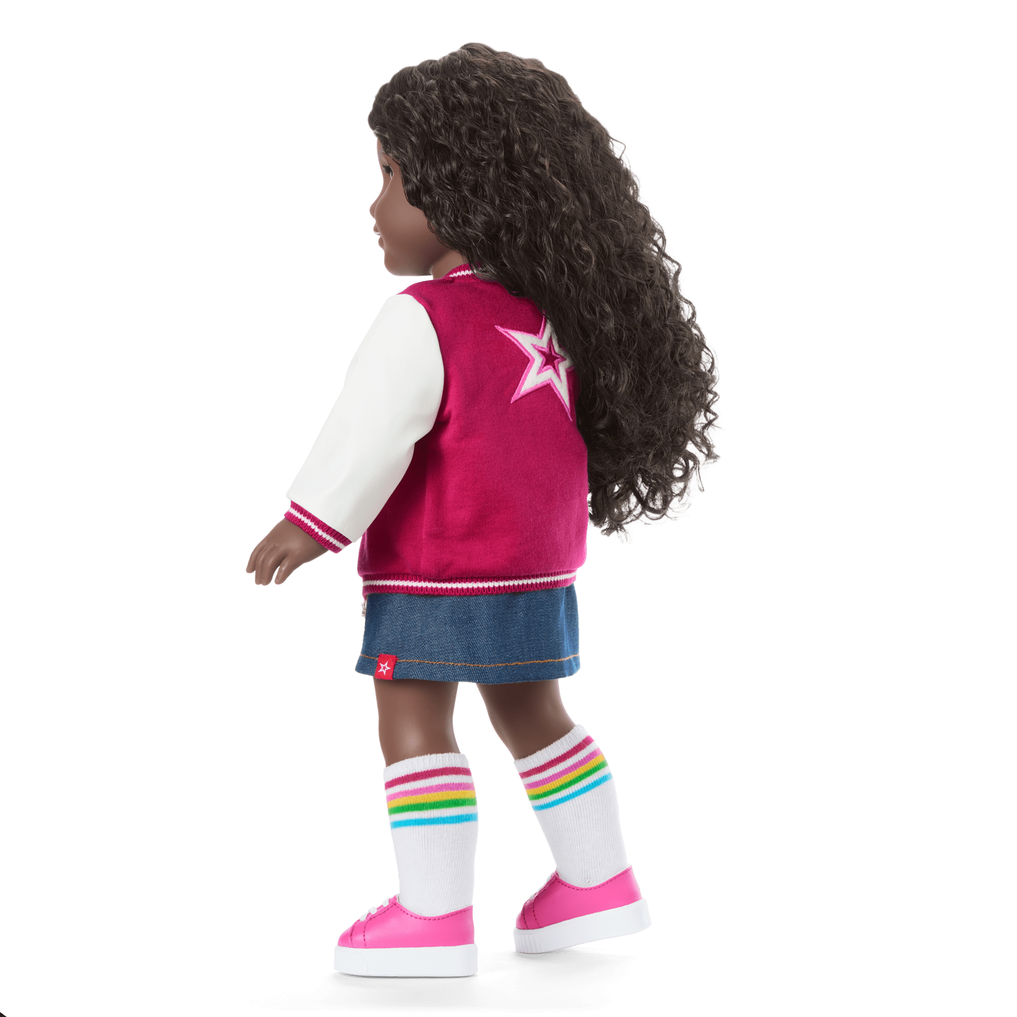 18-inch Truly Me Doll with Curly Dark-Brown Hair & Hazel Eyes | AG Doll