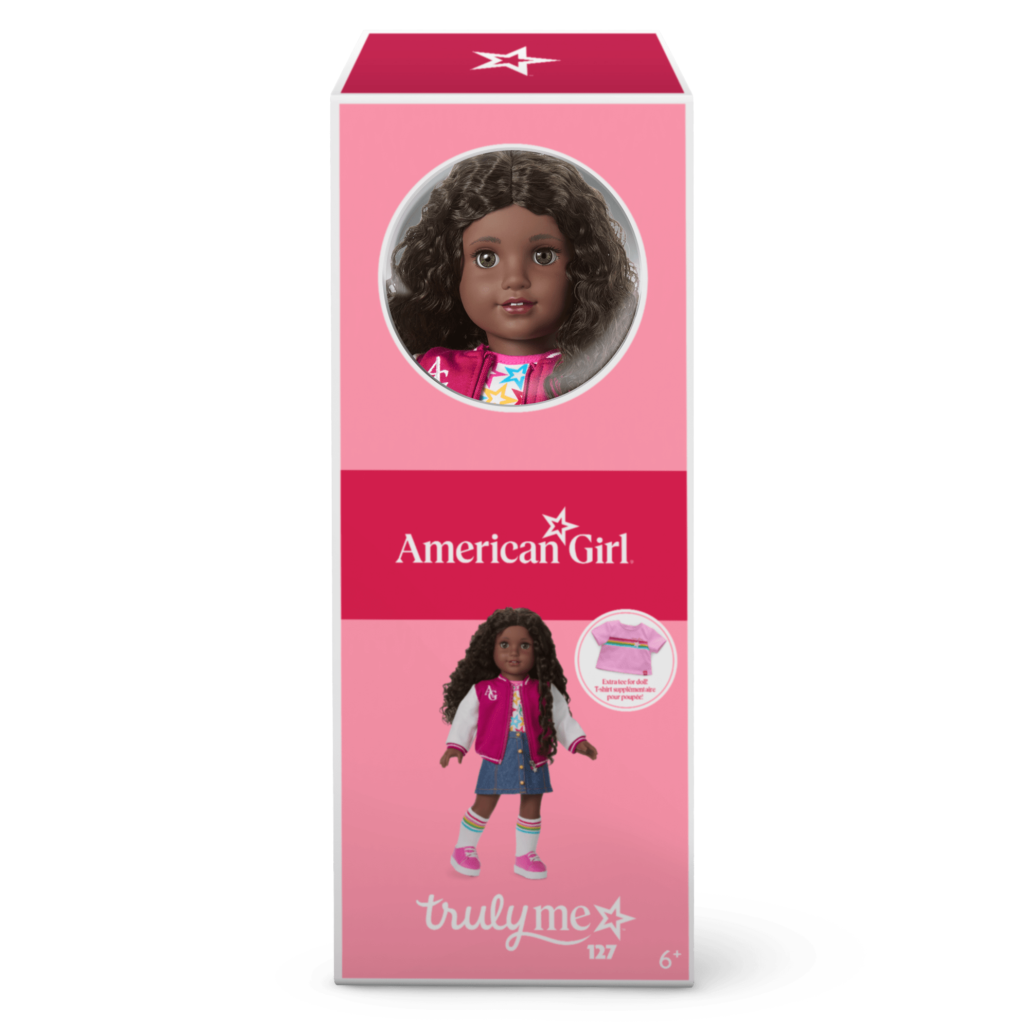 18-inch Truly Me Doll with Curly Dark-Brown Hair & Hazel Eyes | AG Doll