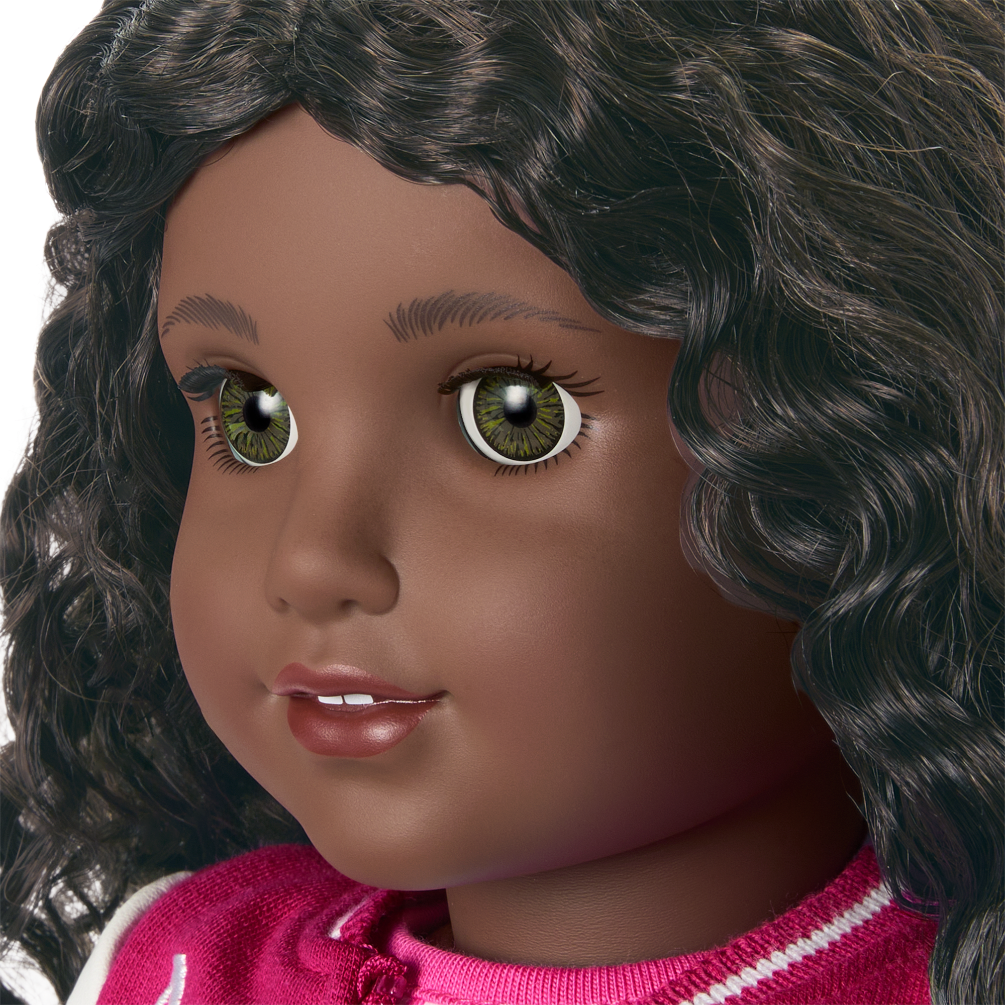 18-inch Truly Me Doll with Curly Dark-Brown Hair & Hazel Eyes | AG Doll