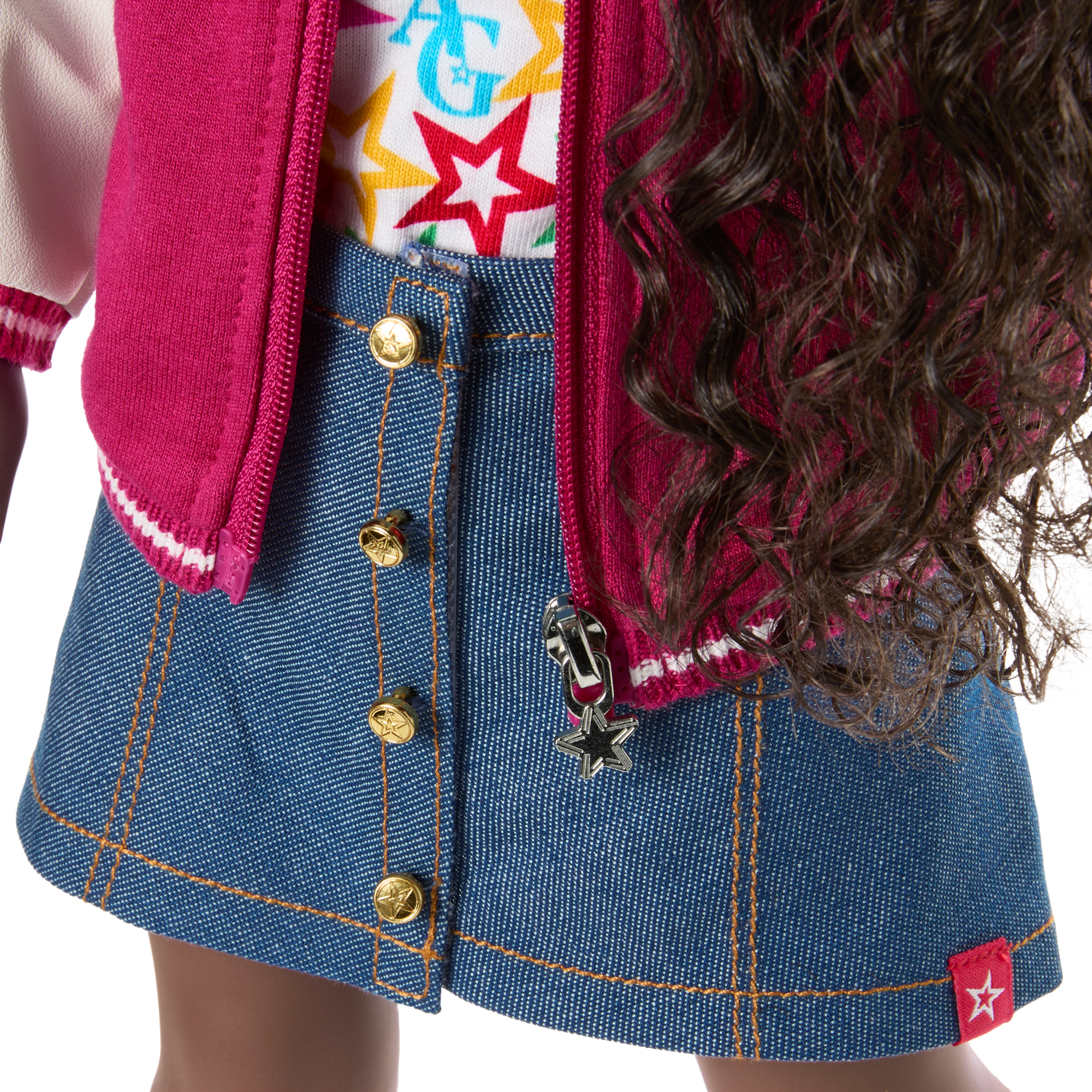 18-inch Truly Me Doll with Curly Dark-Brown Hair & Hazel Eyes | AG Doll