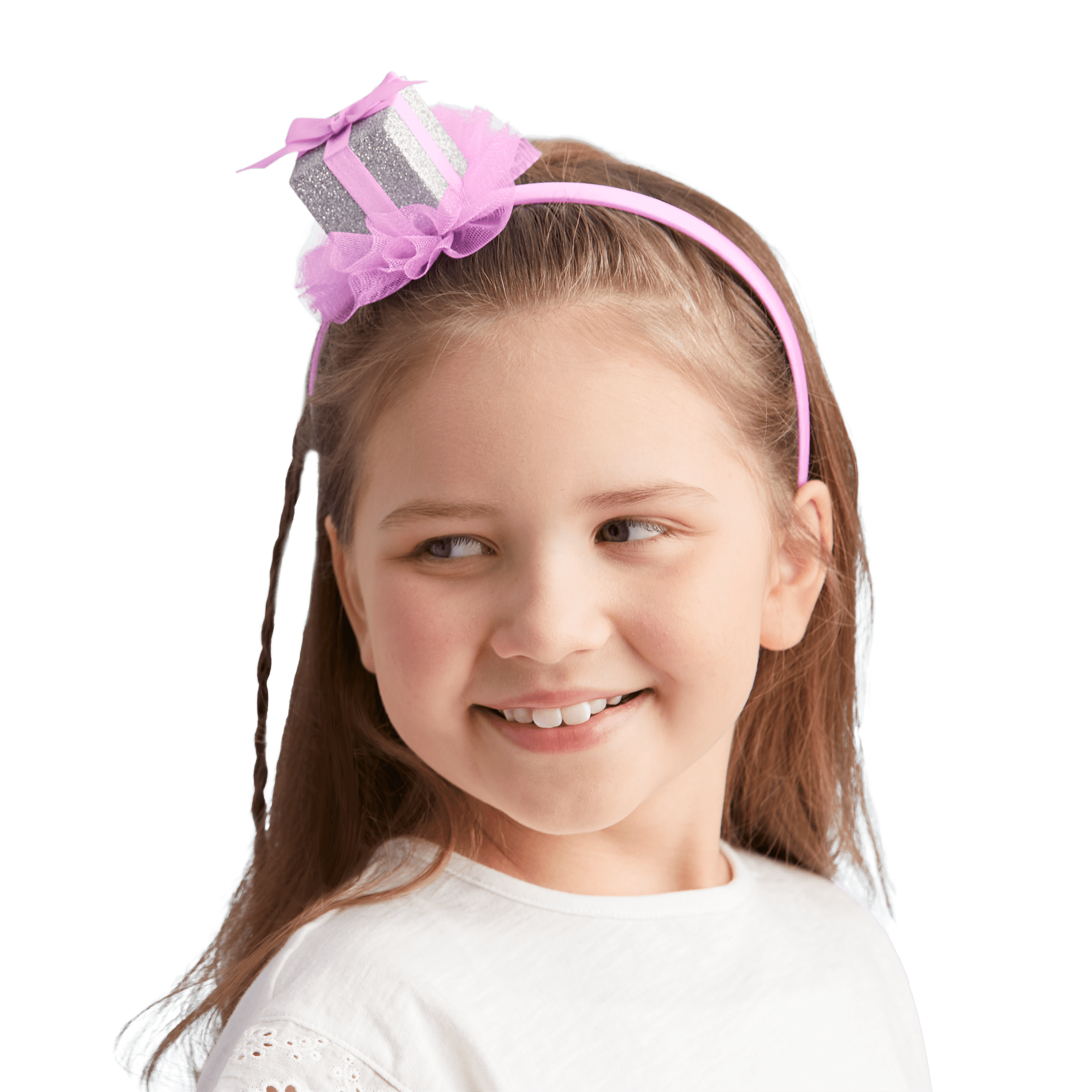 Purple Glitter Birthday Headband for Girls | Happy Birthday Gift