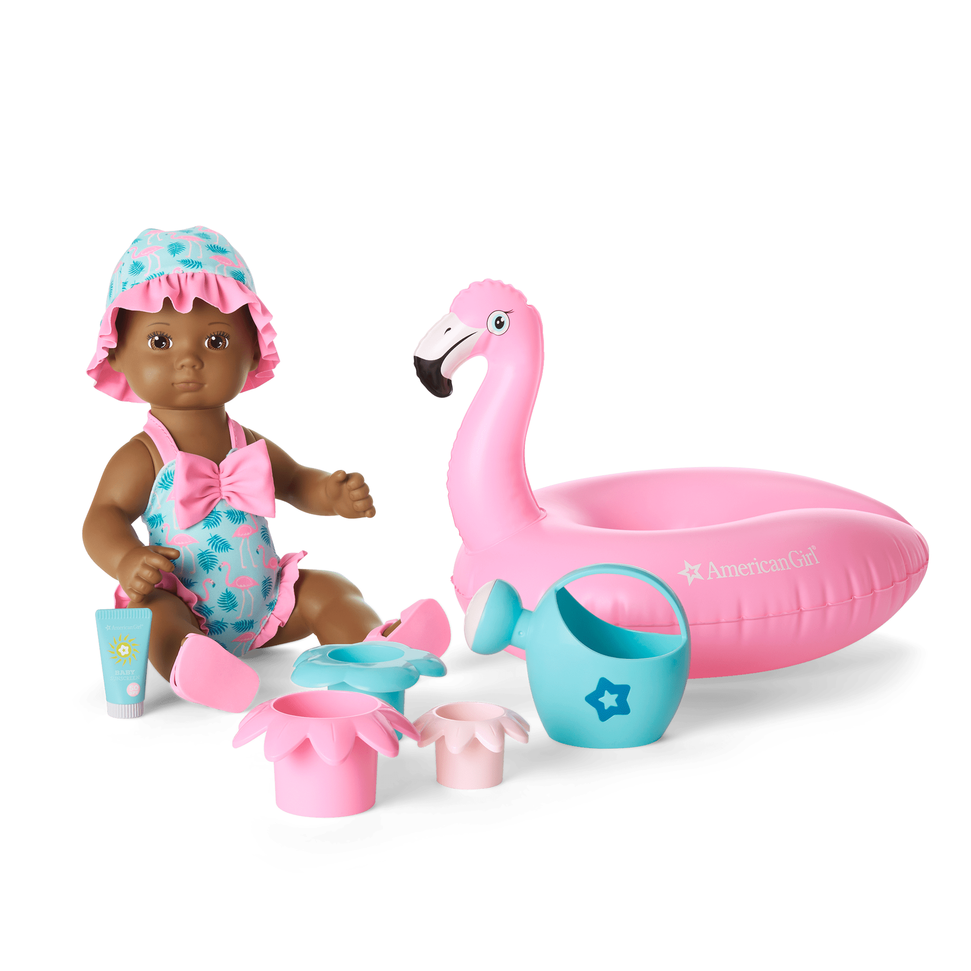 Flamingo Water Play Set for Toddlers | Bitty Baby Splash