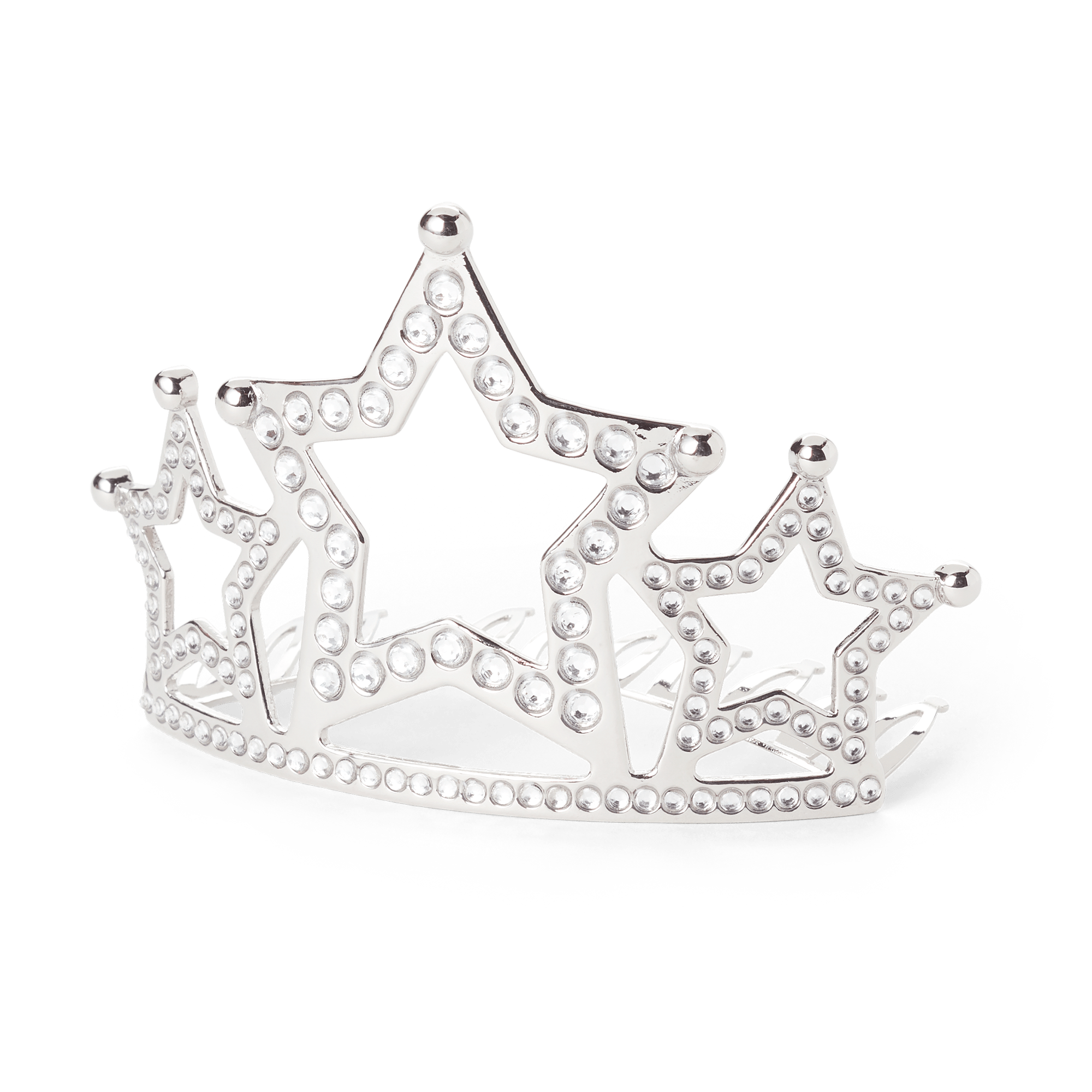 Sparkly Metal Tiara for Girls with Comb | Star Tiara