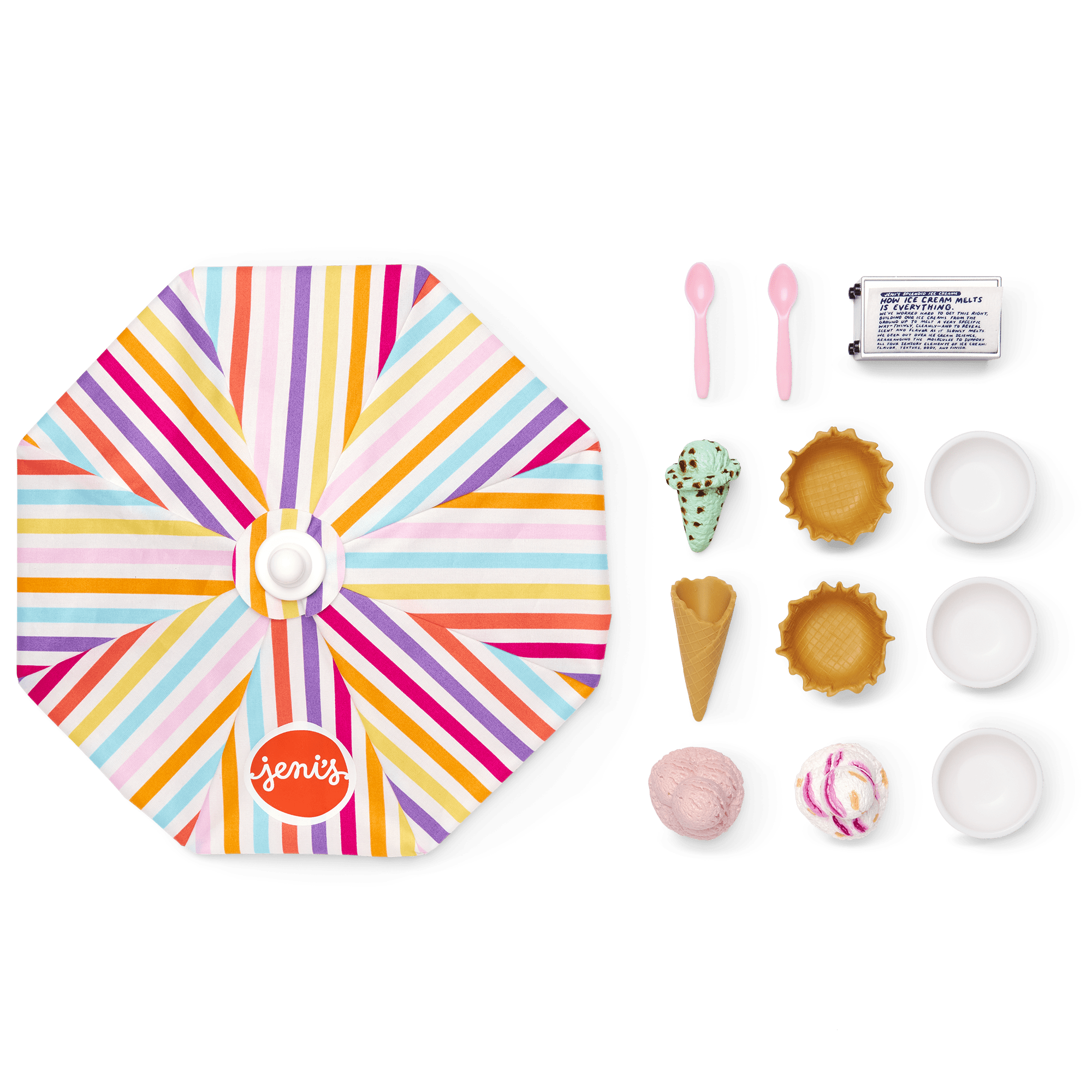 American Girl Doll Table with Ice Cream Accessories | Jeni's Collab