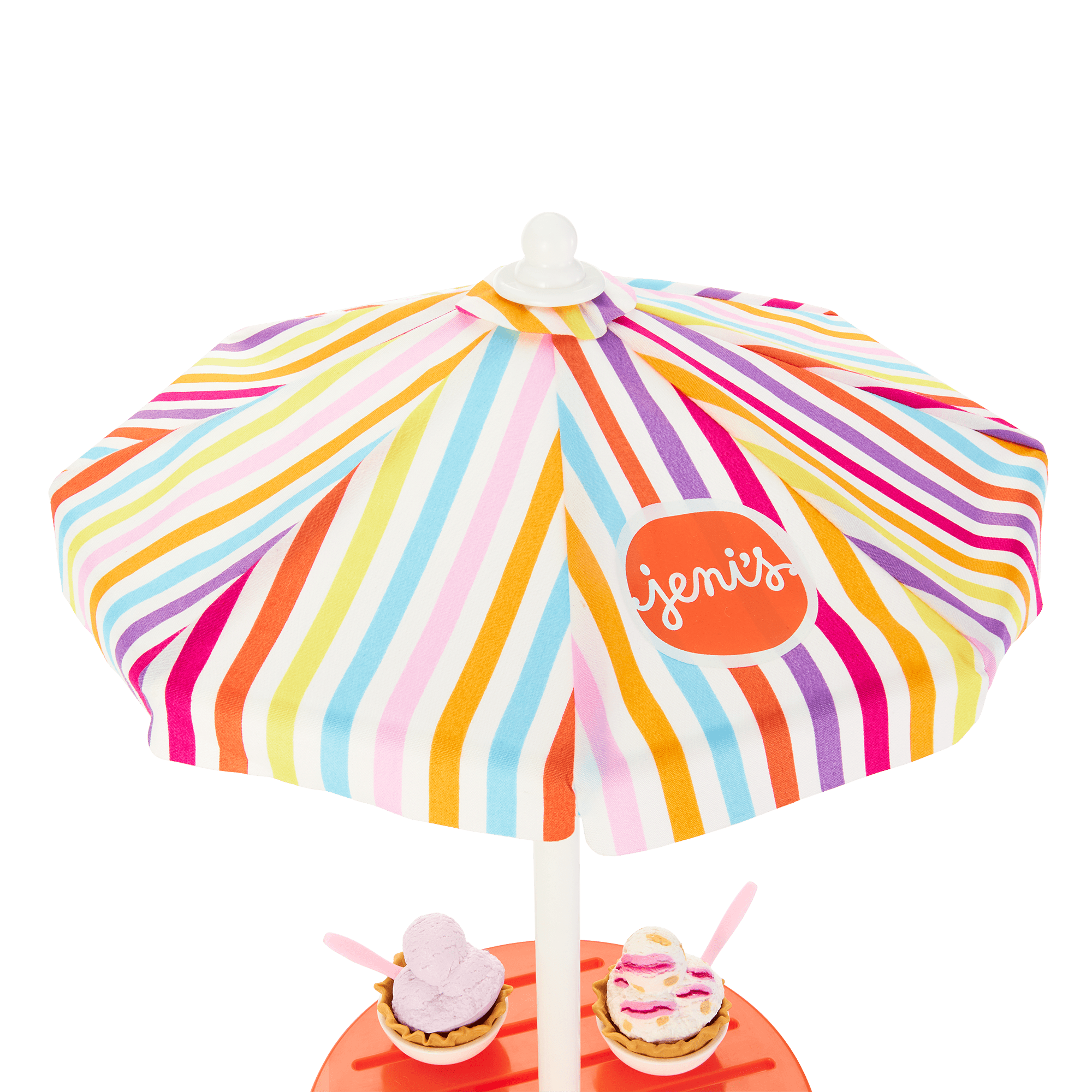 American Girl Doll Table with Ice Cream Accessories | Jeni's Collab