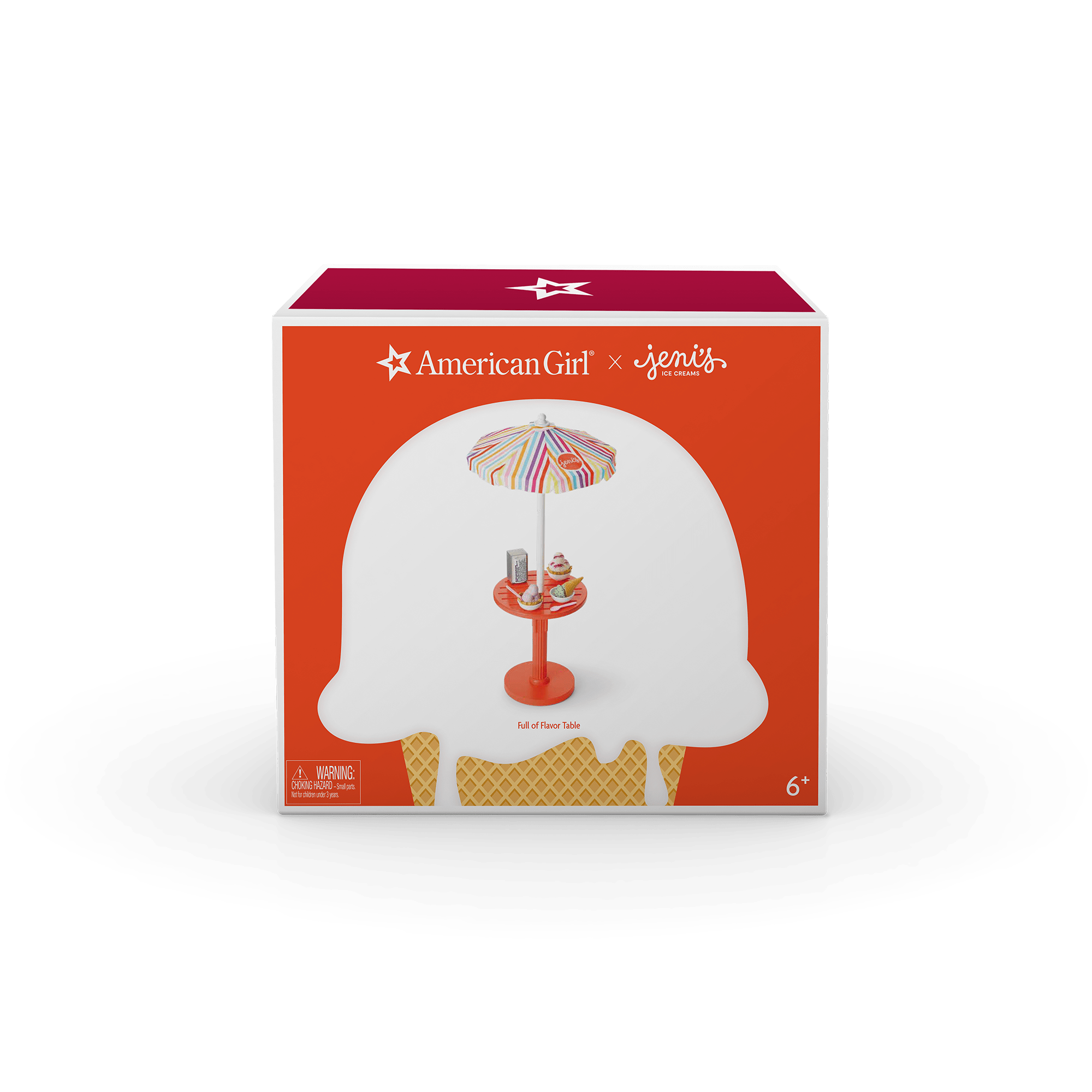 American Girl Doll Table with Ice Cream Accessories | Jeni's Collab