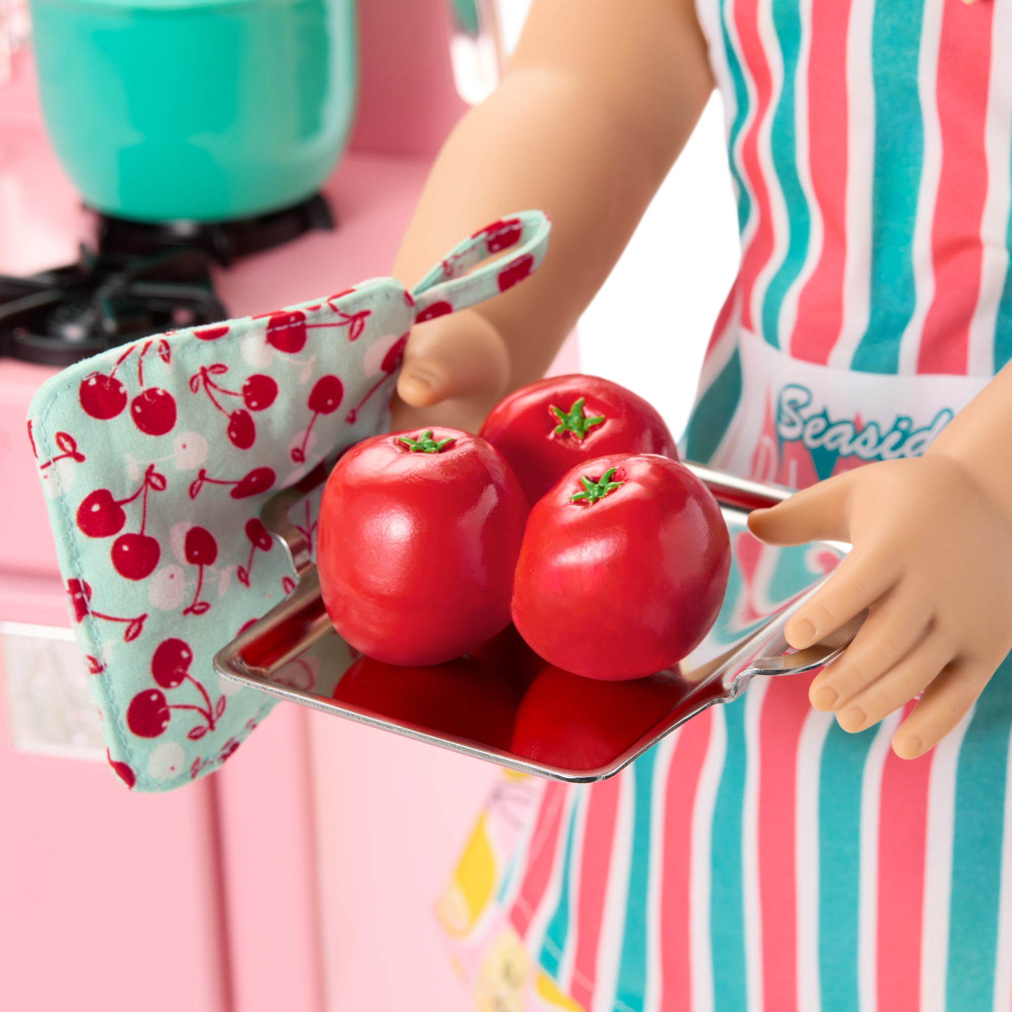 Vintage Pink Stove Playset for 18-inch Dolls | Maryellen’s™